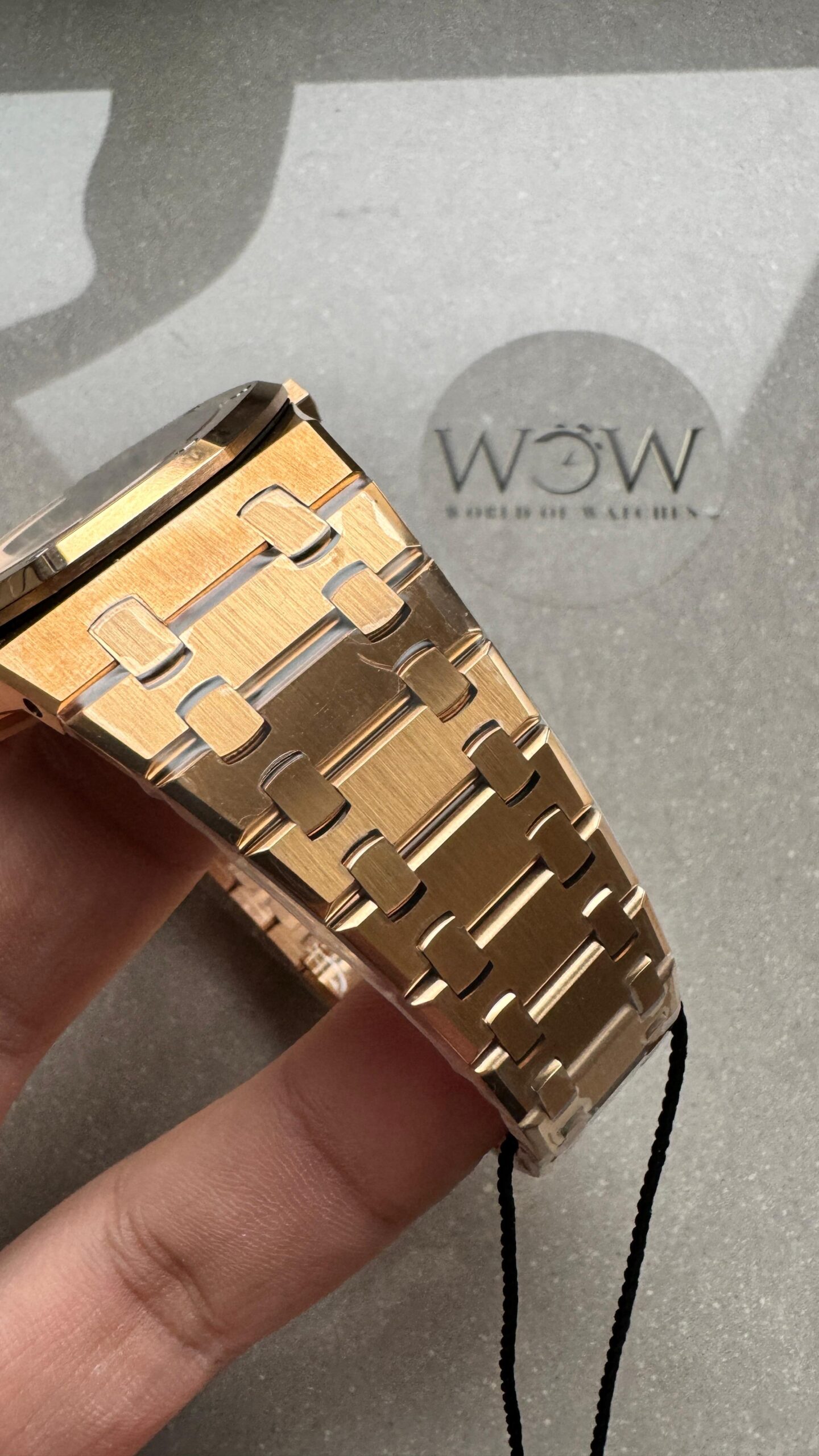 Royal Oak 39mm 16202 “50th Anniversary” RG ZF 1:1 Best Edition Gray Textured Dial on RG Bracelet A7121 - Image 5