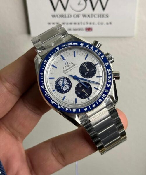 Speedmaster Professional "Silver Snoopy Award" 50th Anniversary N1F 1:1 Best Edition A3861 on Style01 Bracelet