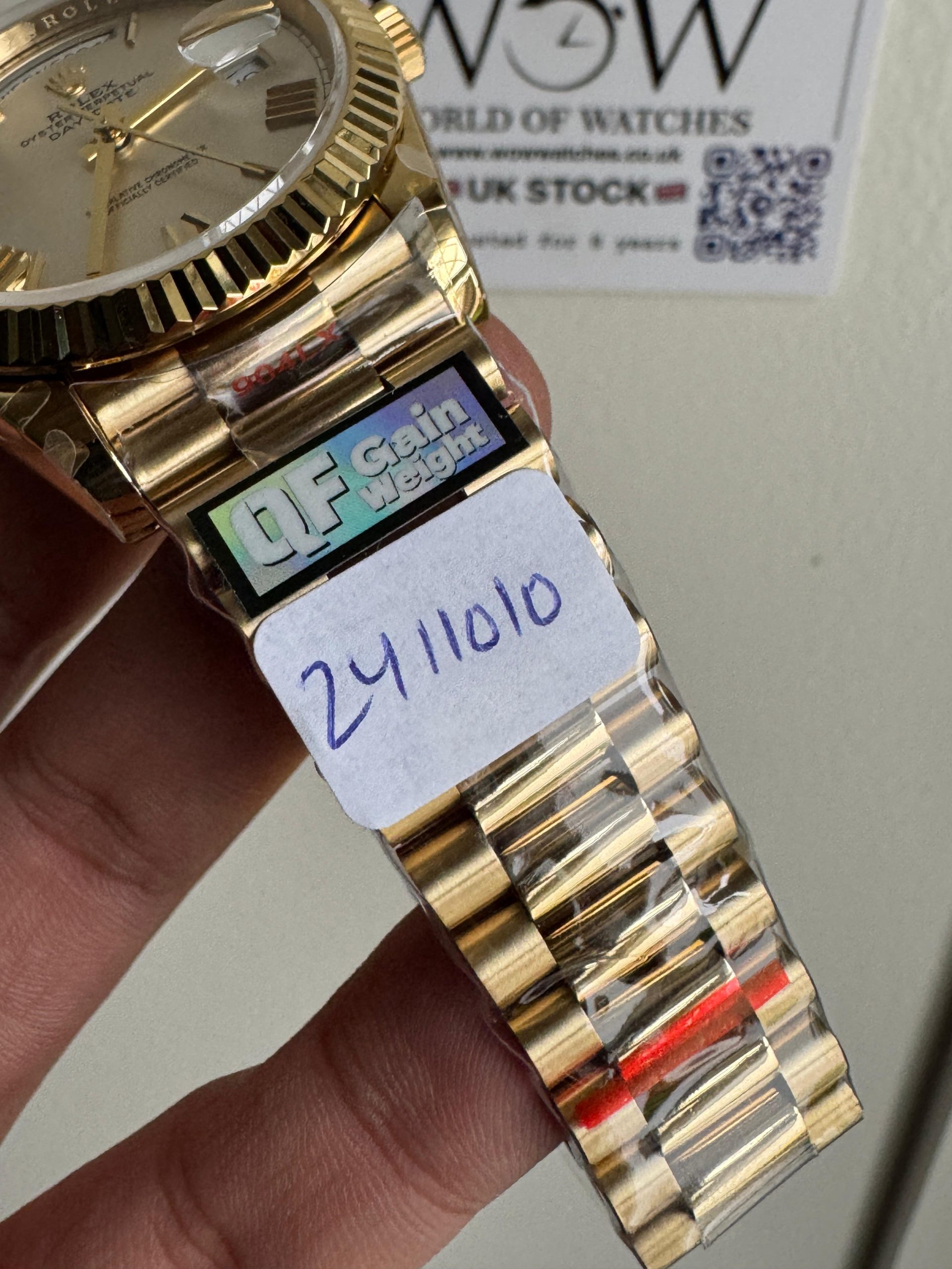 Qf V5 Day-Date 228238 40mm YG 904L Gold Gradient Dial Gain Weight 185g Day date - Image 5