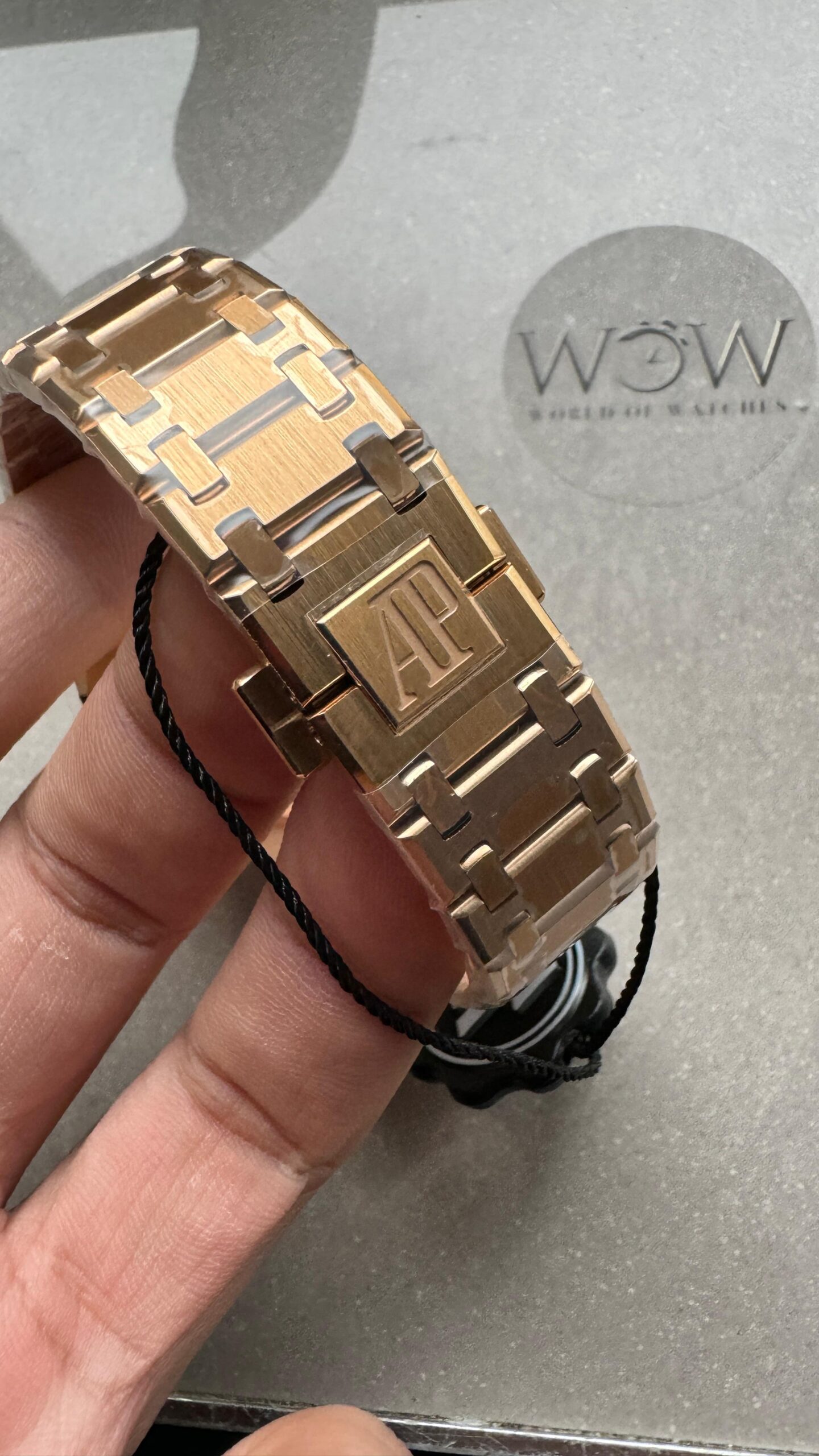 Royal Oak 39mm 16202 “50th Anniversary” RG ZF 1:1 Best Edition Gray Textured Dial on RG Bracelet A7121 - Image 11