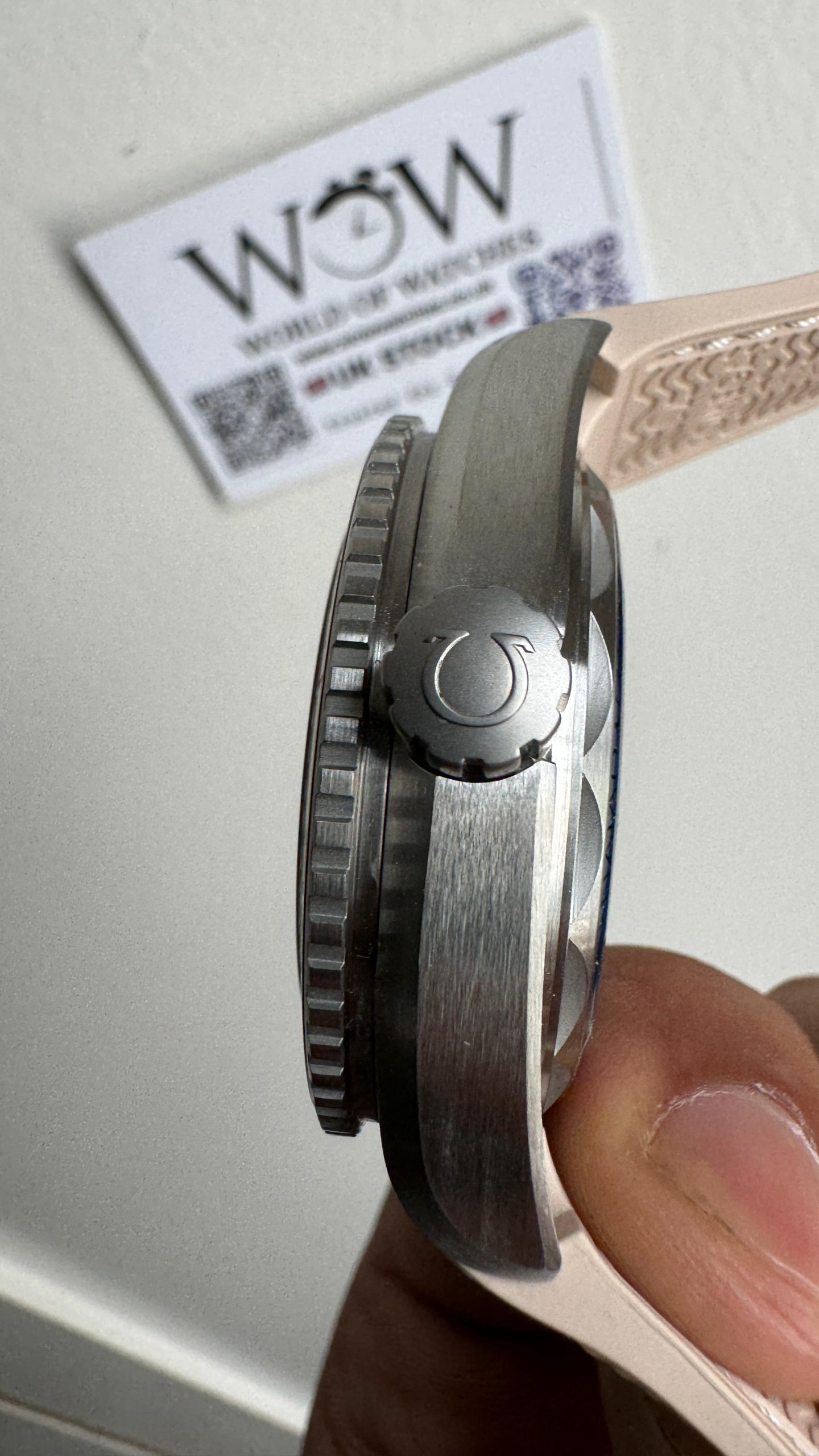 Planet Ocean 600M 43.5mm Bronze Color Ceramic Bezel SS VSF 1:1 Best Edition Sand-Blasted Beige Dial and Rubber Strap A8900 - Image 6