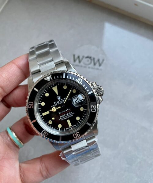 Vintage Submariner Date Tiffany & Co 16610A30B9315 Black dial with SS bracelet