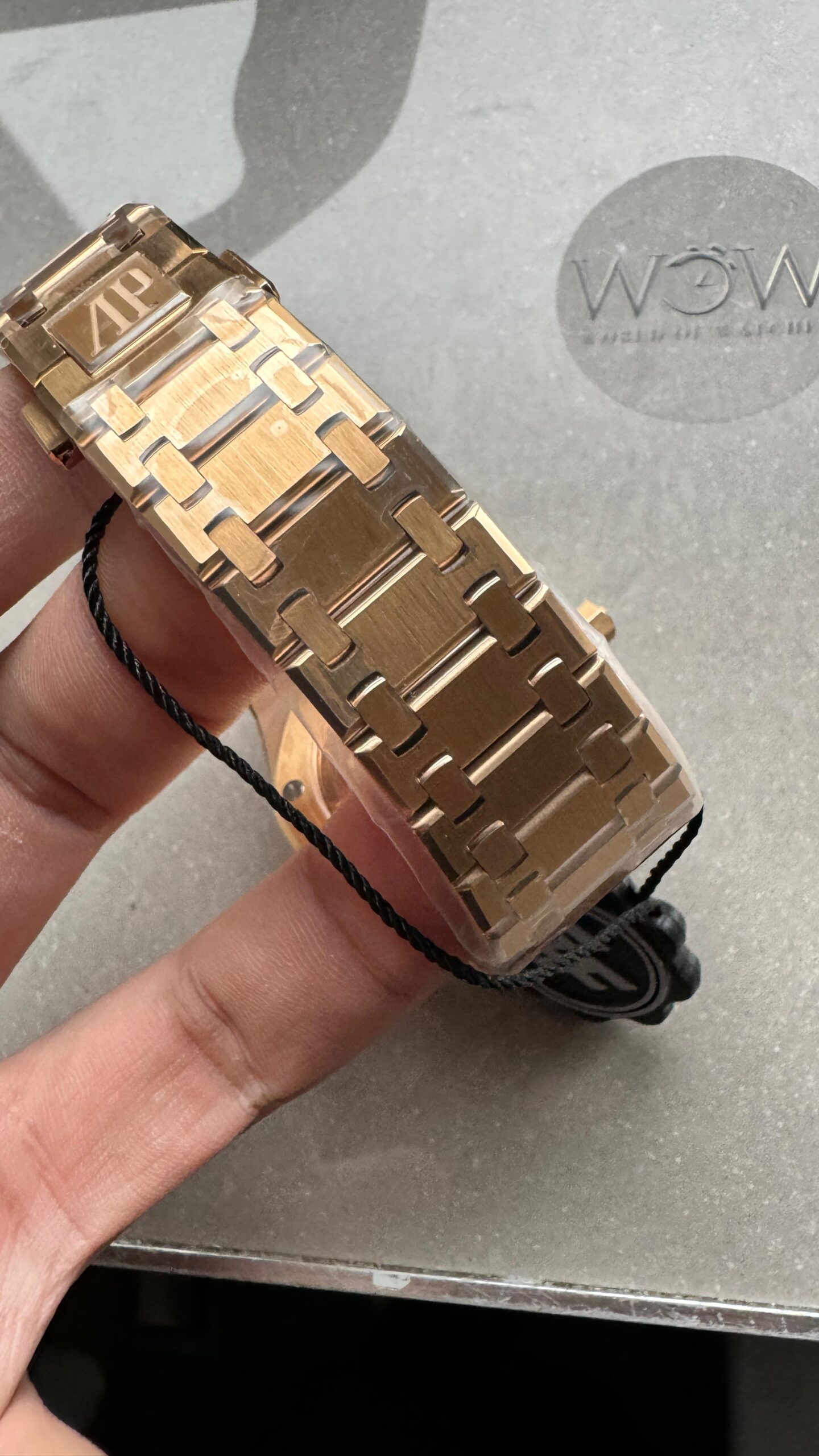 Royal Oak 39mm 16202 “50th Anniversary” RG ZF 1:1 Best Edition Gray Textured Dial on RG Bracelet A7121 - Image 12