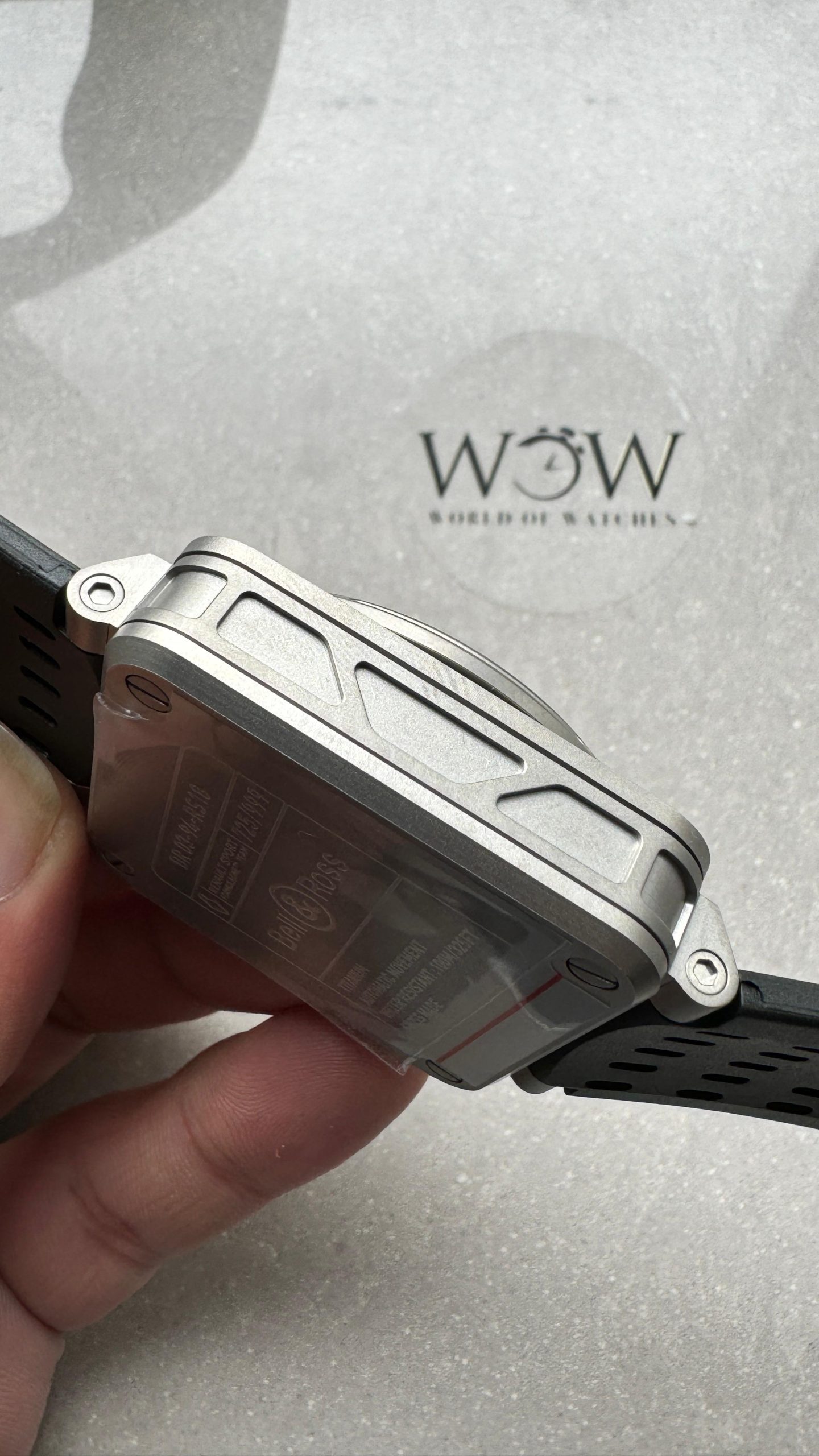 BR 03-94 Chrono Ti B12 Carbon Dial on Black Rubber Strap A7750 - Image 9