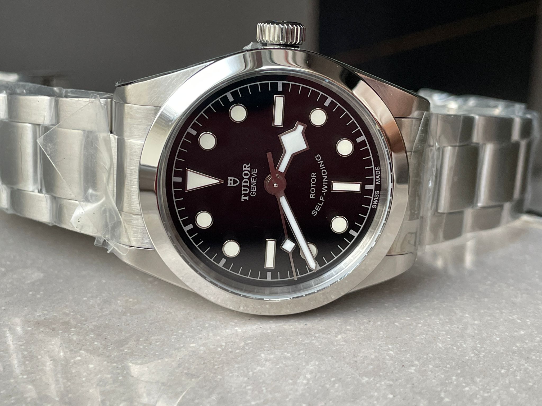 Black Bay 36mm SS KRF 1:1 Best Edition Black Dial on SS Bracelet A2824 - Image 4