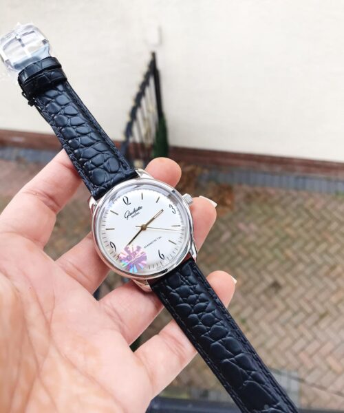 Senator Automatic GF SS White Dial on Black Leather Strap A3959