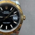 DateJust 41 126333 904L SS/YG GMF V2 1:1 Best Edition Black Dial On Jubilee Bracelet with Tungsten steel VR3235 - Image 8