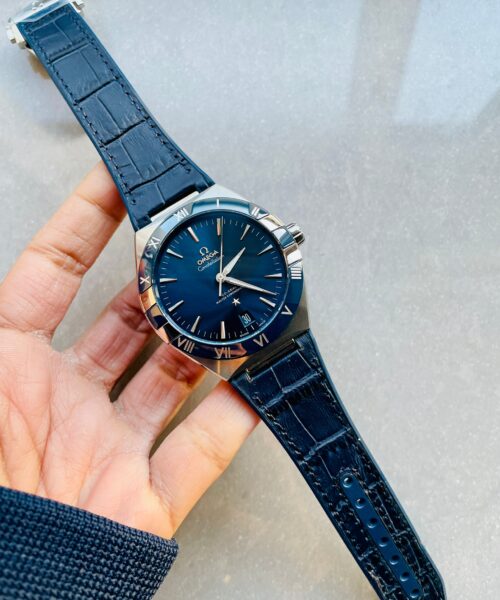 Constellation Blue Ceramic SS 8F 1:1 Best Edition Blue Dial on Blue Gummy Strap A8900