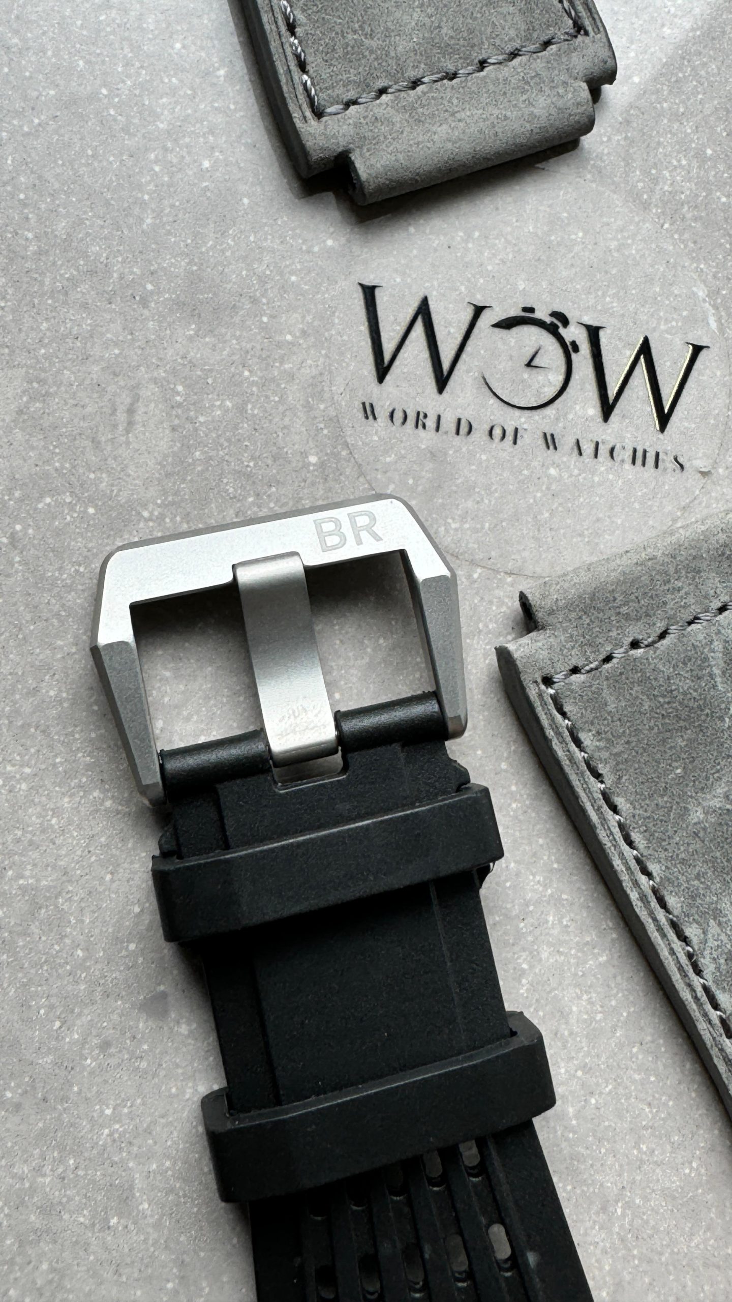 BR 03-94 Chrono Ti B12 Carbon Dial on Black Rubber Strap A7750 - Image 11