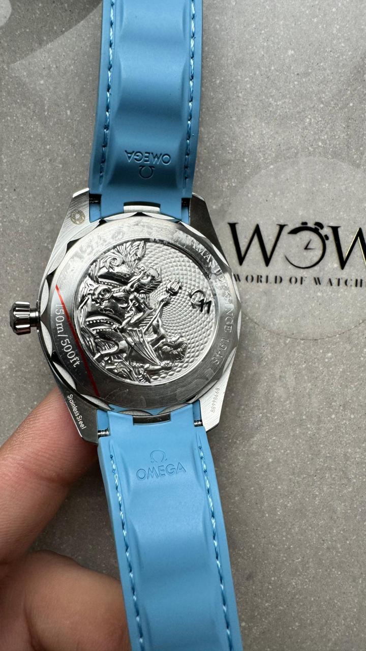 Aqua Terra 41mm VSF 1:1 Best Edition Summer Blue Dial on Blue Rubber Strap A8900 - Image 8