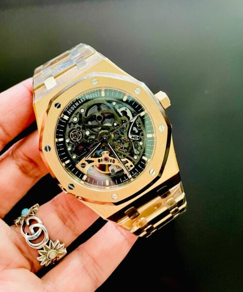 Royal Oak 41mm Openworked 15407 RG APSF 1:1 Best Edition on RG Bracelet A3132