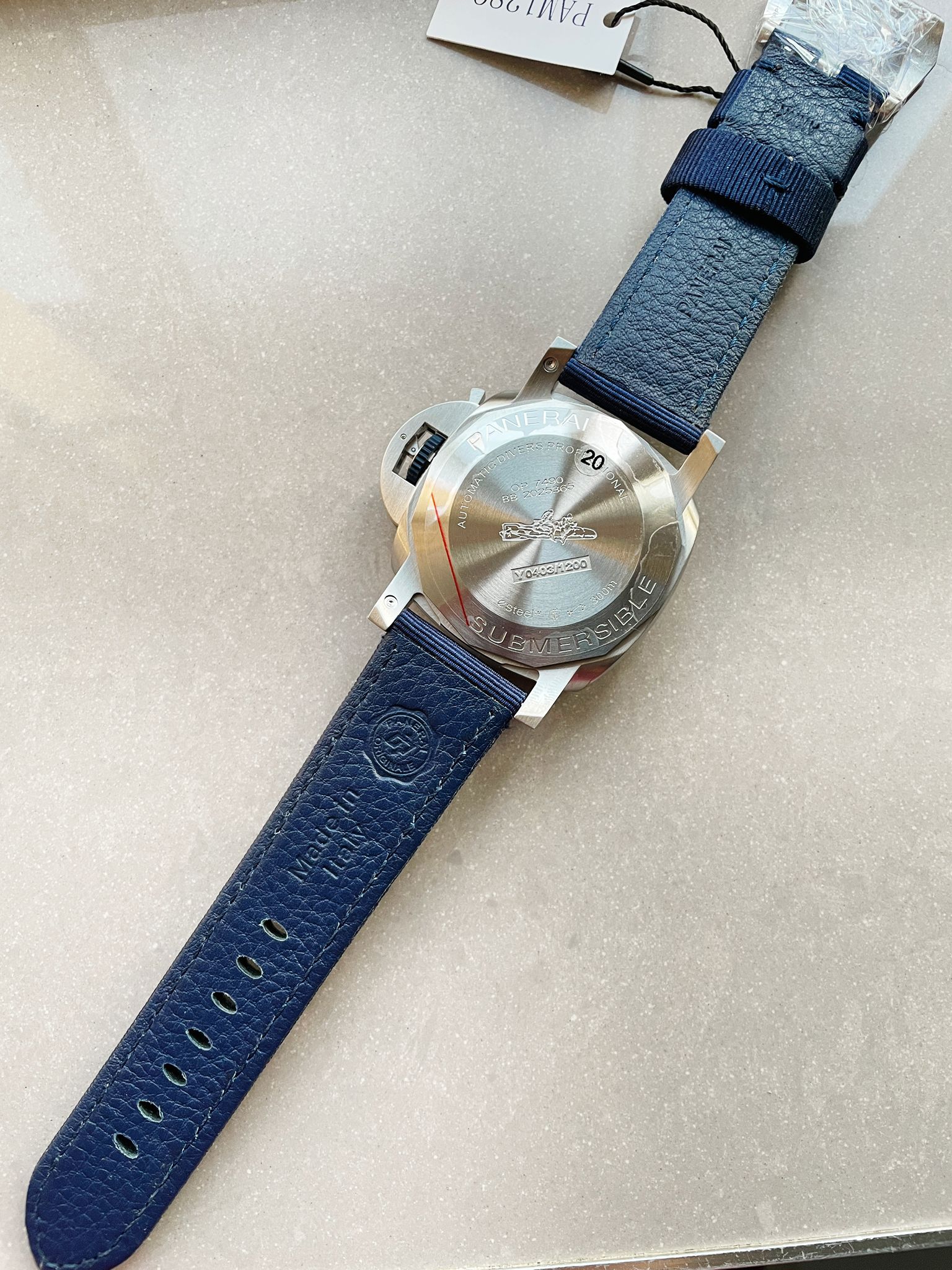 PAM1289 Y SBF 1:1 BEST EDITION BLUE DIAL ON BLUE NYLON STRAP P900 - Image 14