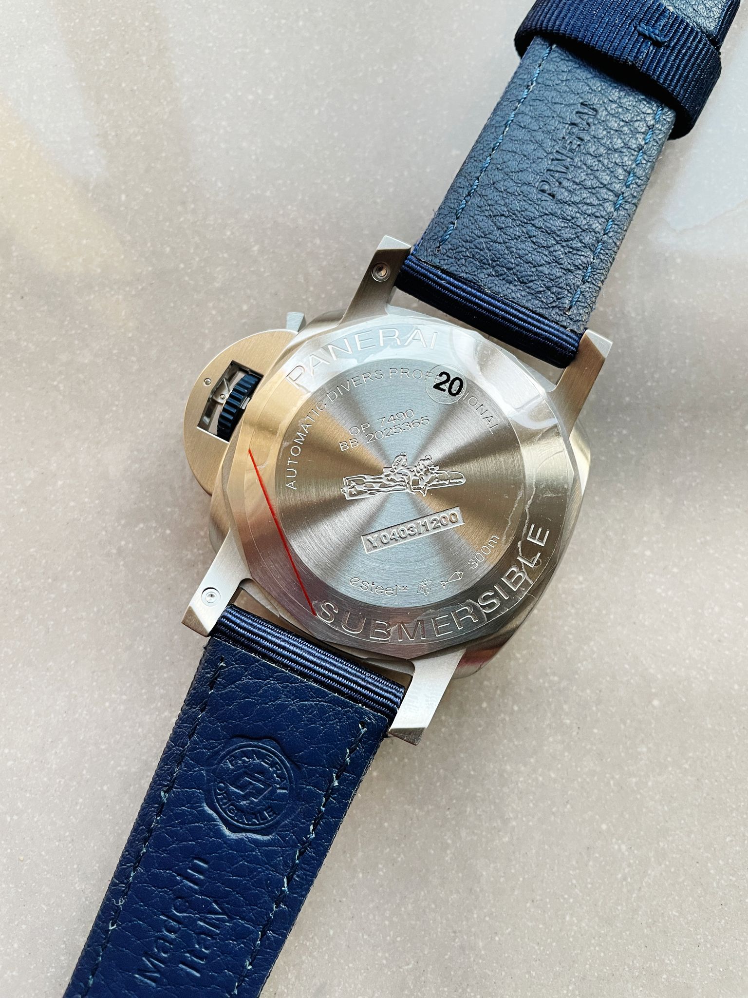 PAM1289 Y SBF 1:1 BEST EDITION BLUE DIAL ON BLUE NYLON STRAP P900 - Image 13