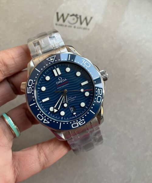 Seamaster Diver 300M VSF V4 1:1 Best Edition Blue Ceramic Blue Dial on SS Bracelet A8800 V4