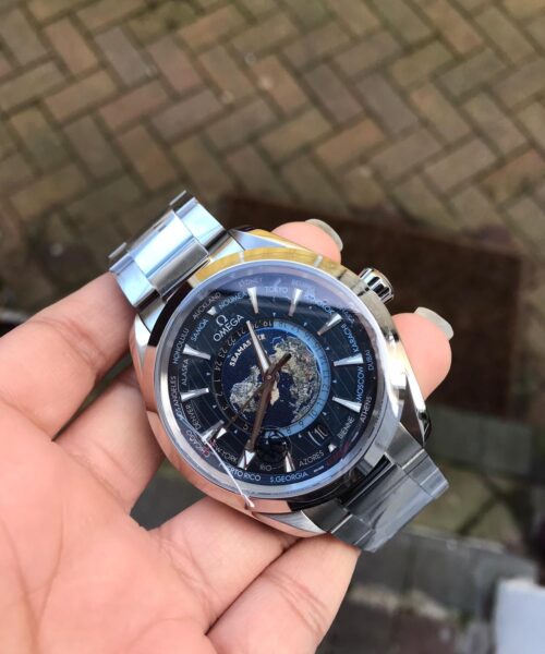 Seamaster Aqua Terra Worldtimer VSF 1:1 Best Edition Blue Dial on SS Bracelet A8938