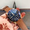 Heritage Black Bay Bronze Blue XF 1:1 Best Edition on Aged Brown Leather Strap A2824 V3 (Free Nato Strap)