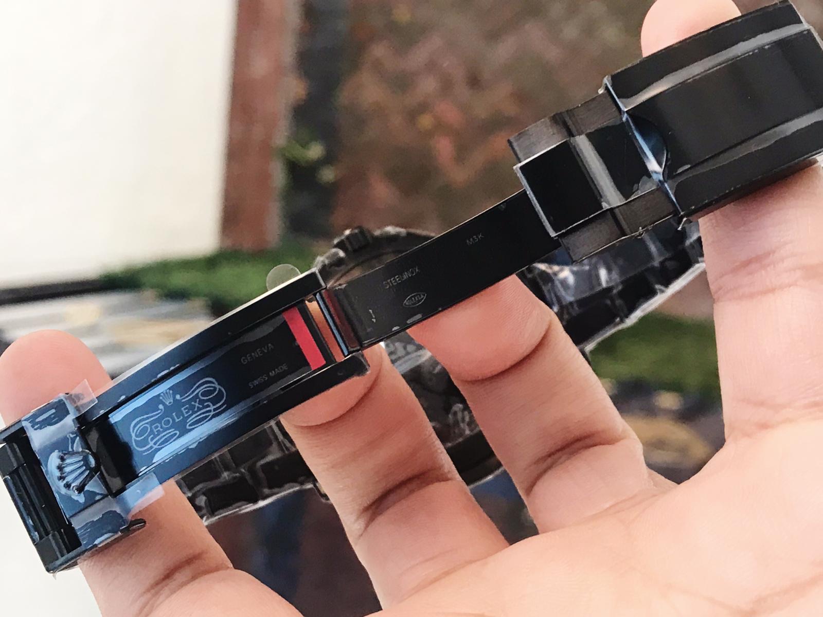 YachtMaster All Black PVD VRF Best Edition Black Dial on PVD Bracelet SA3135 - Image 8