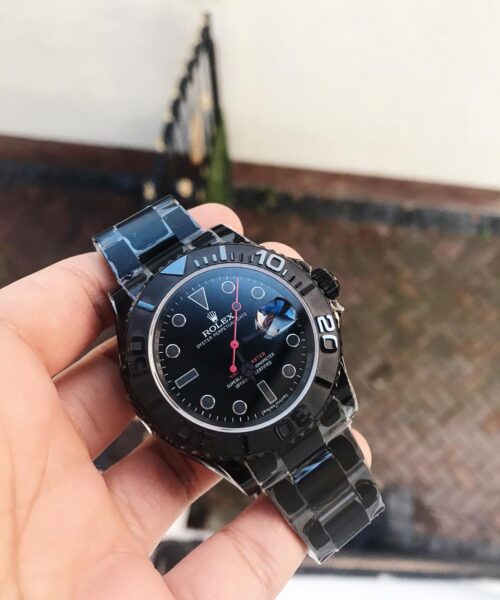 YachtMaster All Black PVD VRF Best Edition Black Dial on PVD Bracelet SA3135