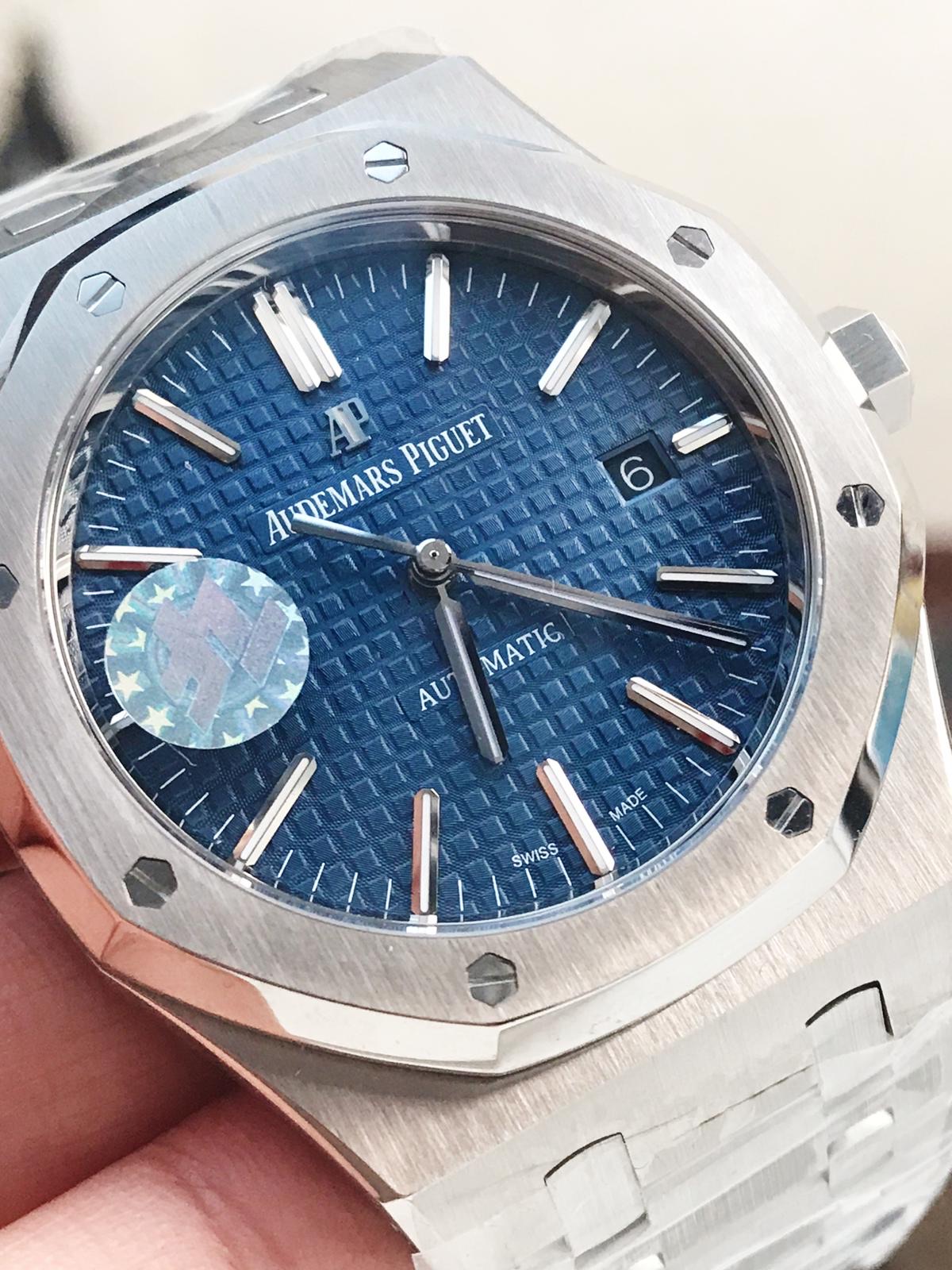 Royal Oak 41mm 15400 SS ZF Best Edition Blue Textured Dial on SS Bracelet A3120 - Image 2