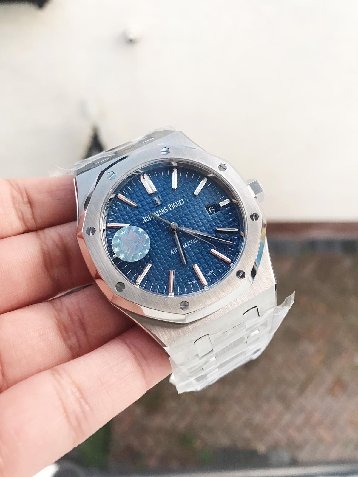 Royal Oak 41mm 15400 SS ZF Best Edition Blue Textured Dial on SS Bracelet A3120