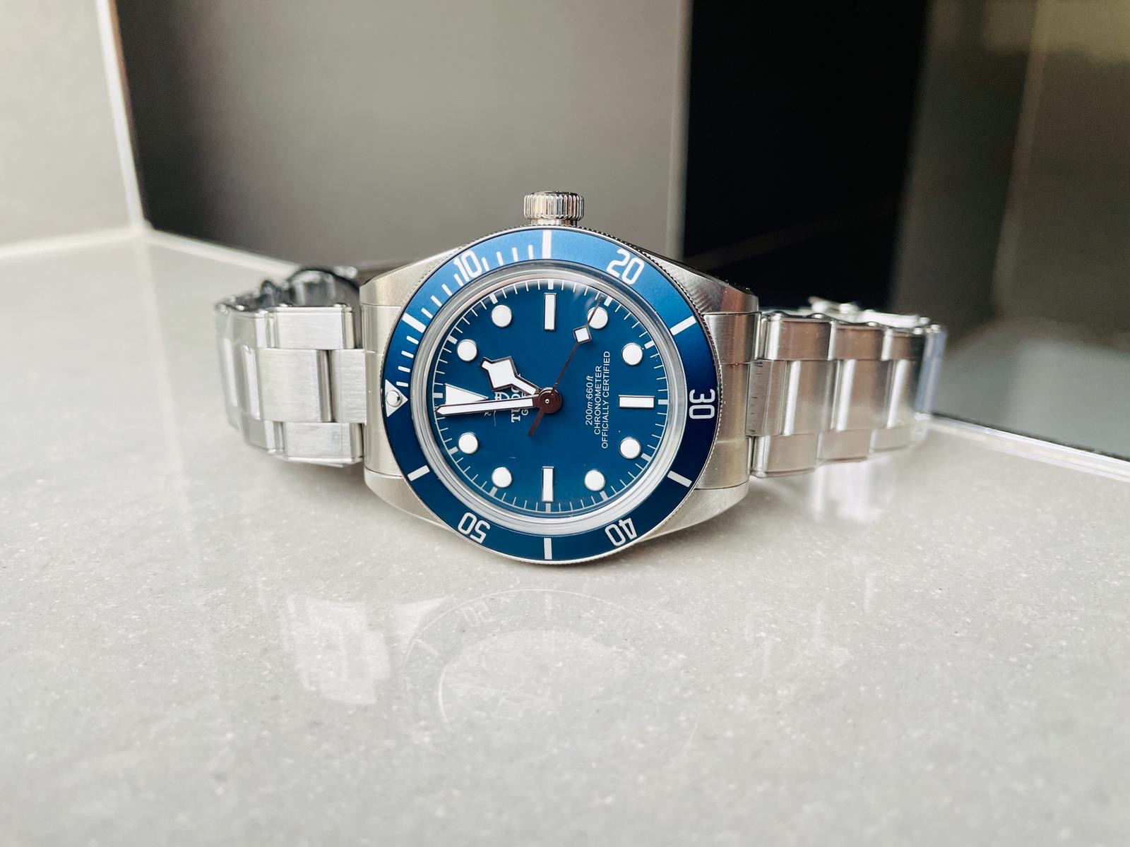 Black Bay Fifty Eight bb58 39mm SS ZF 1:1 Best Edition Blue Dial on SS Bracelet A2824 - Image 4