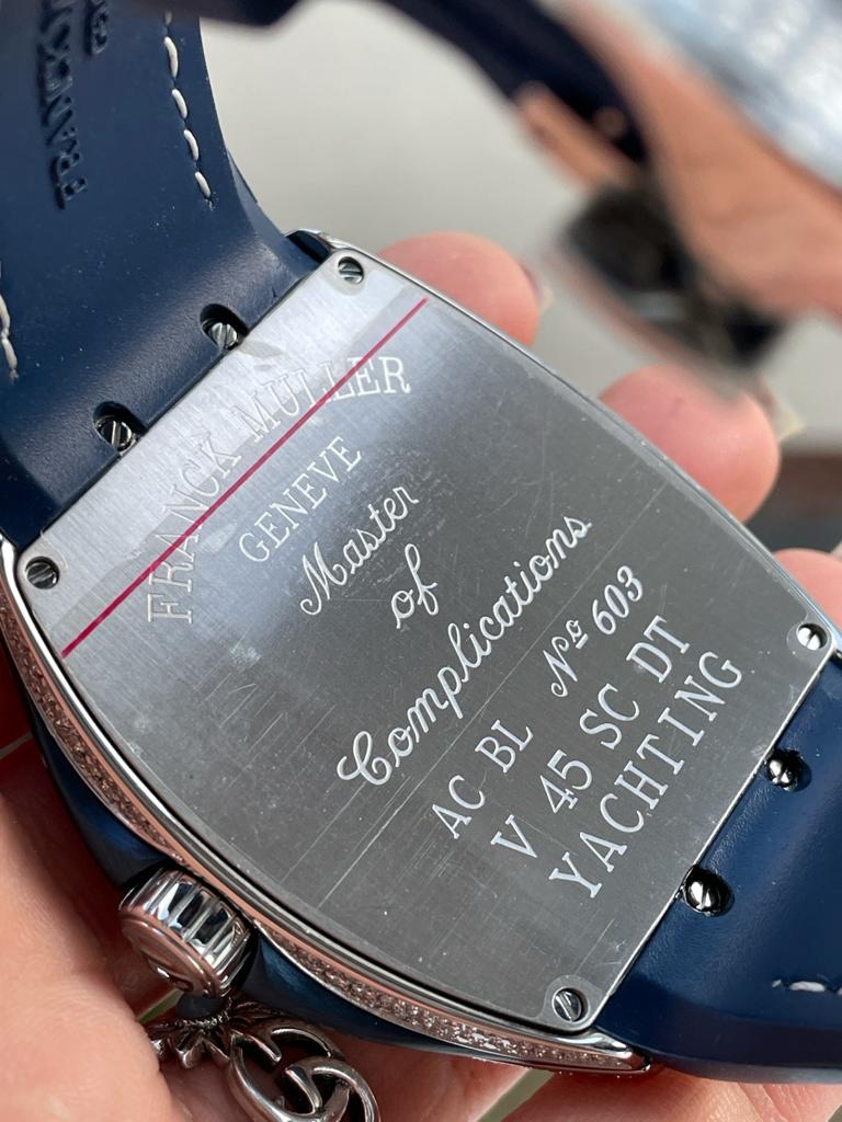 Vanguard V45 Full Paved Diamonds ZF 1:1 Best Edition Blue Textured Crystal Markers Dial on Blue Gummy Strap MIYOTA 9015 - Image 8