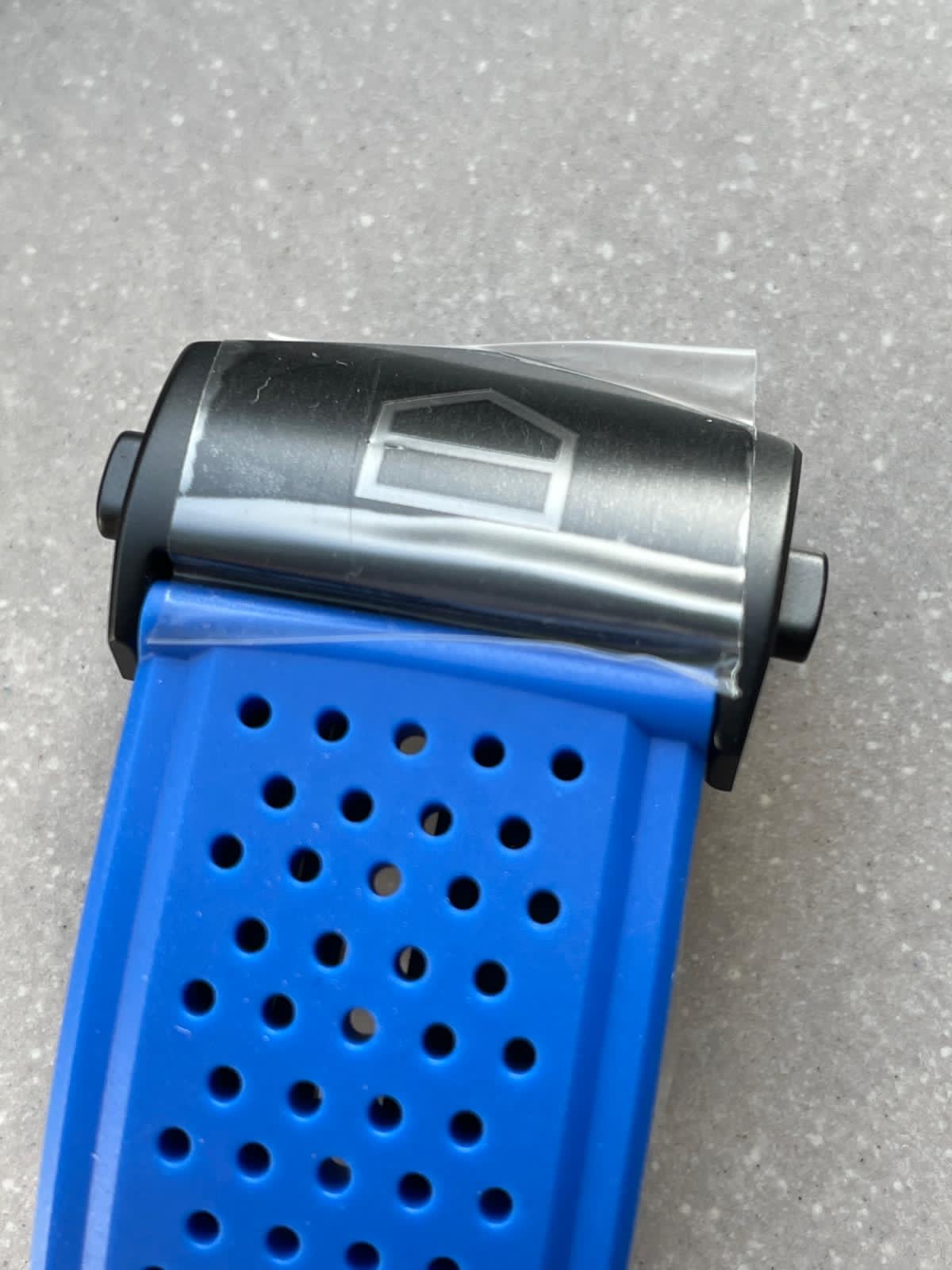 Calibre Heuer 01 Chrono SS/PVD XF 1:1 Best Edition Skeleton Dial Blue Hand on Blue Rubber Strap A1887 - Image 9