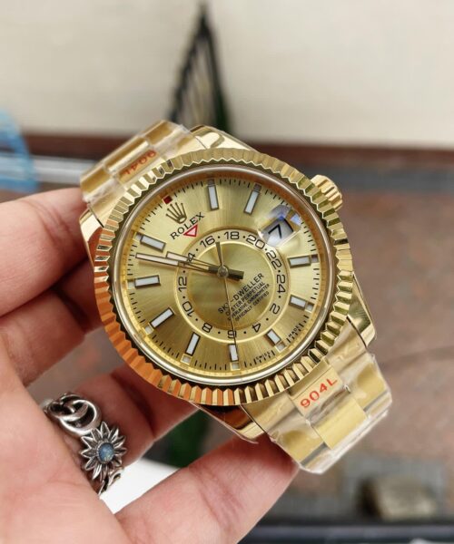 Sky-Dweller 326934 SS Noob 1:1 Best Edition Gold Dial on Gold plated SS Bracelet A23J  £330.00