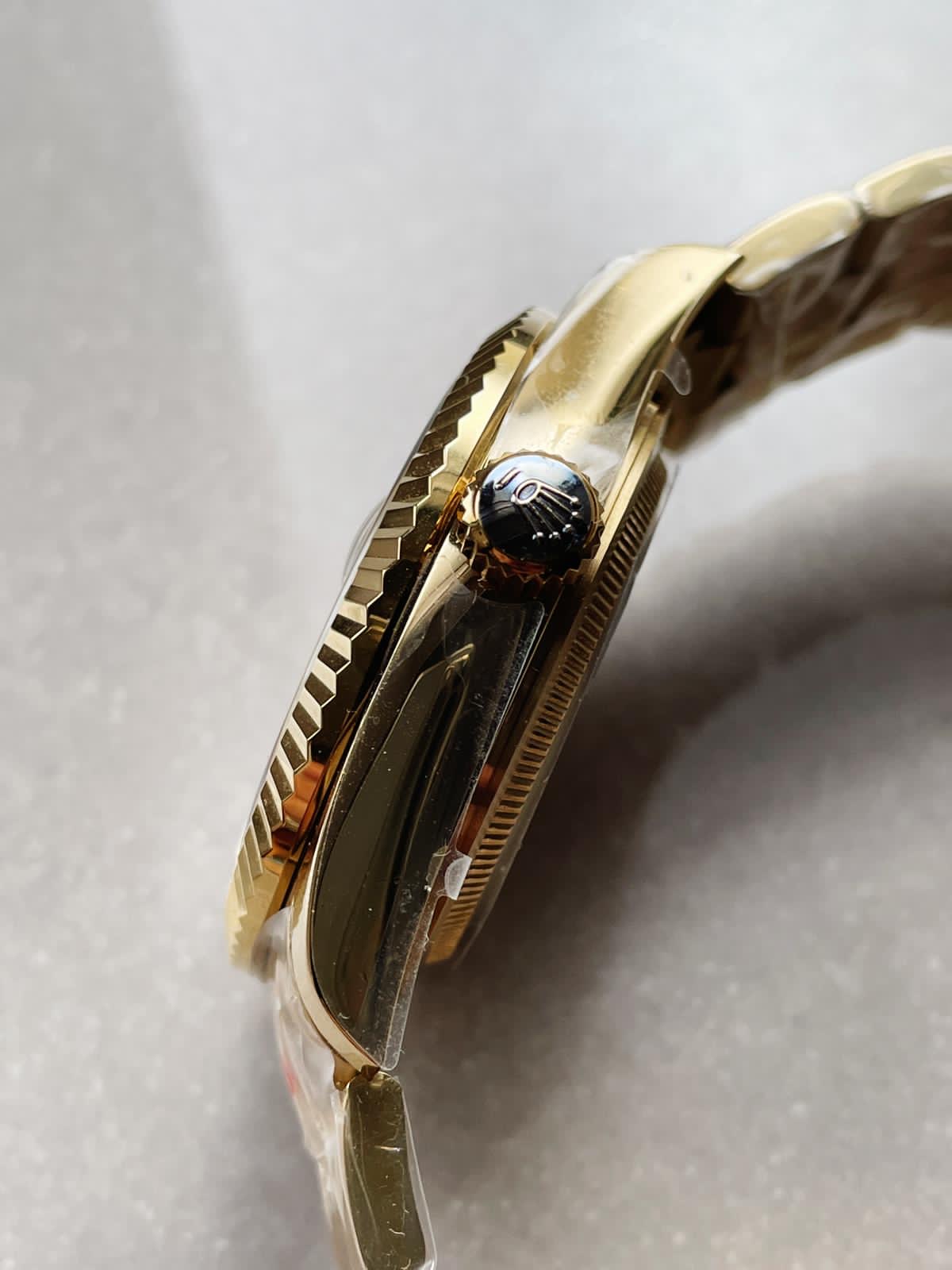 Sky-Dweller 326934 SS Noob 1:1 Best Edition Gold Dial on Gold plated SS Bracelet A23J £330.00 - Image 6