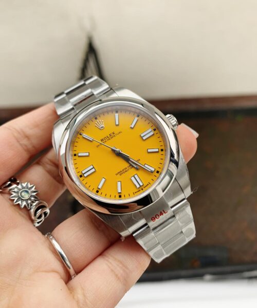 OYSTER PERPETUAL EW FACTORY YELLOW DIAL 41MM Asian 3230 automatic movement