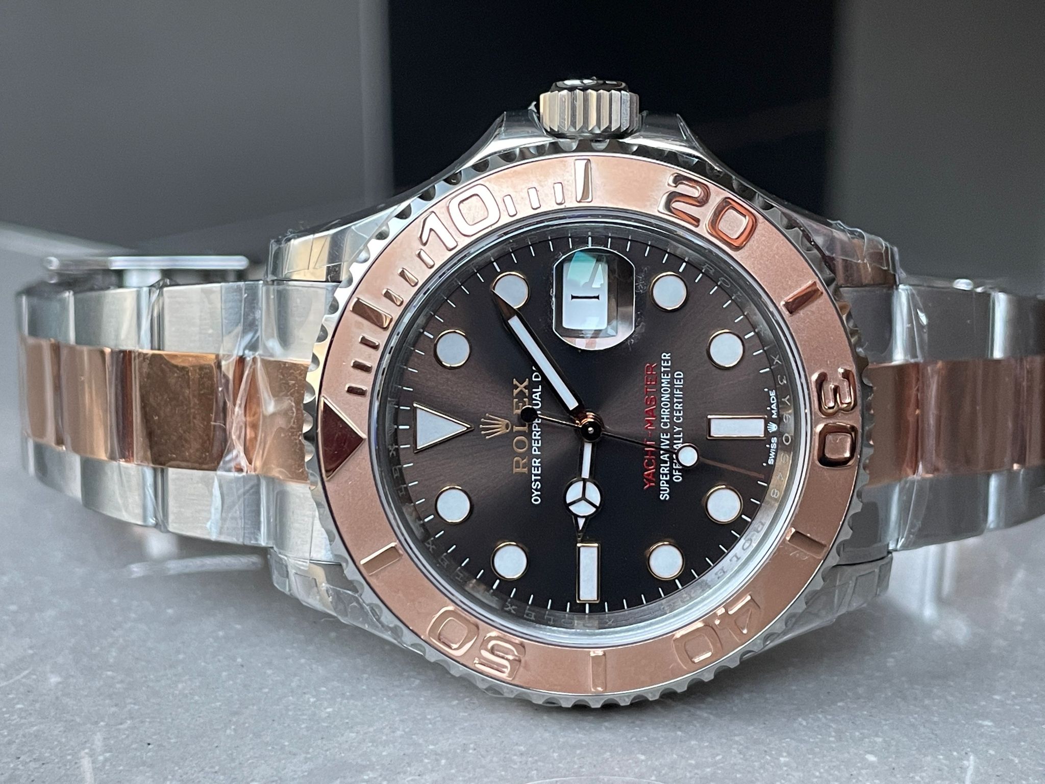 Yacht-Master 126621 904L/RG VSF 1:1 Best Edition Brown Dial On 904L/RG Bracelet VS3235 - Image 8