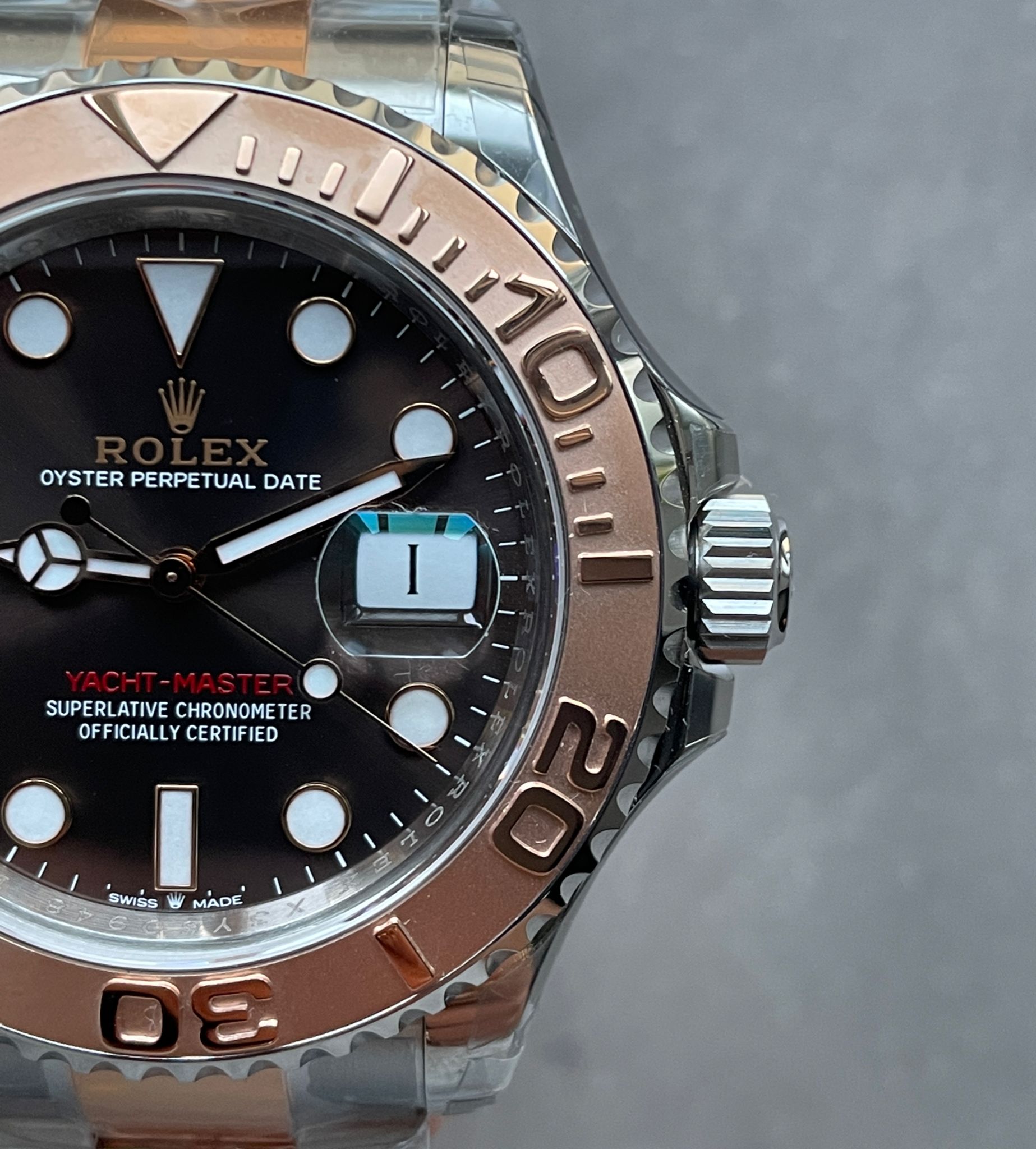 Yacht-Master 126621 904L/RG VSF 1:1 Best Edition Brown Dial On 904L/RG Bracelet VS3235 - Image 3