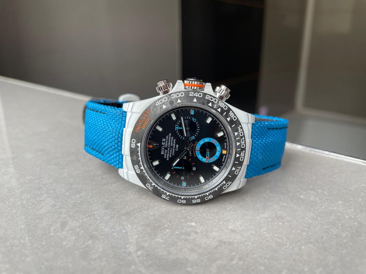 DIW Factory Daytona diw factory NTPT Carbon fibre Blue Strap - Image 4