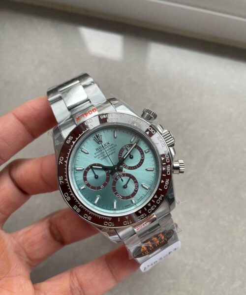 QF 2023 Daytona 126506 QF 1:1 Best Edition 904L Steel Ice Blue Dial on SS Bracelet SA4131 tungsten steel