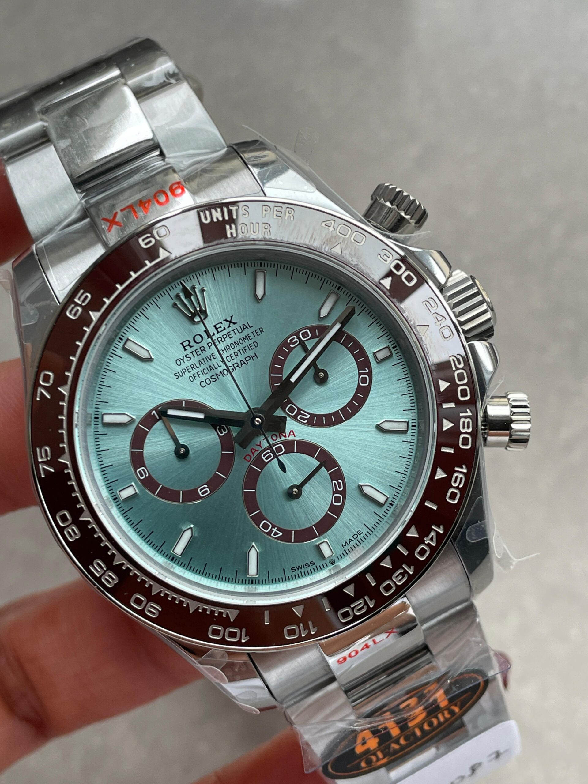 QF 2023 Daytona 126506 QF 1:1 Best Edition 904L Steel Ice Blue Dial on SS Bracelet SA4131 tungsten steel - Image 2