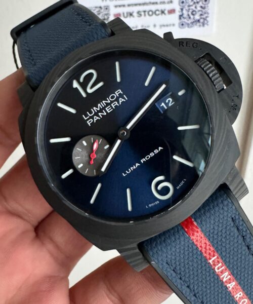 PAM1529 Luna Rossa Carbotech VSF 1:1 Best Edition on Blue Fabric Strap P.9010