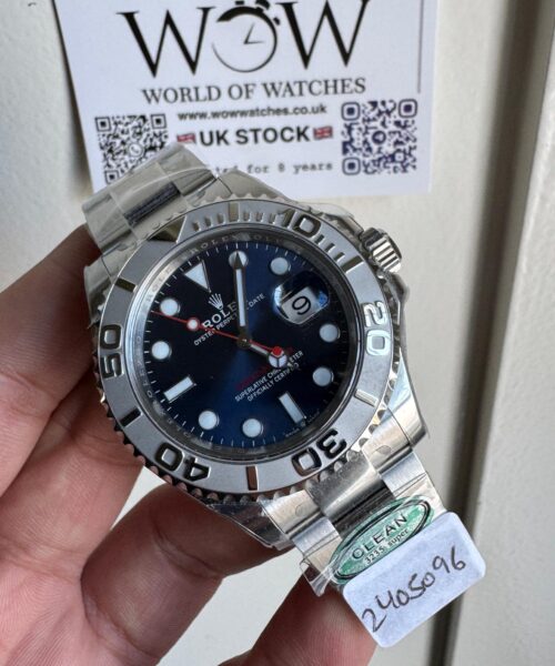 Yacht-Master 40mm 126622 904L SS Blue Dial on SS Bracelet Clean VR3235