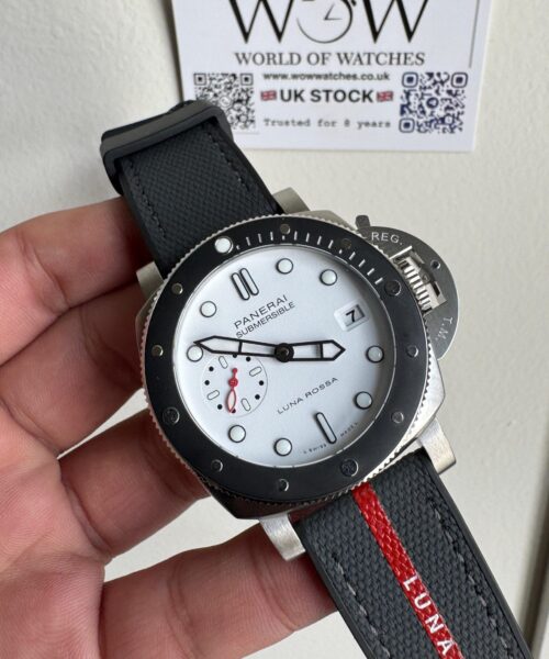 PAM1579 Submersible Luna Rossa 42mm VSF 1:1 Best Edition on Gray Nylon Strap P900
