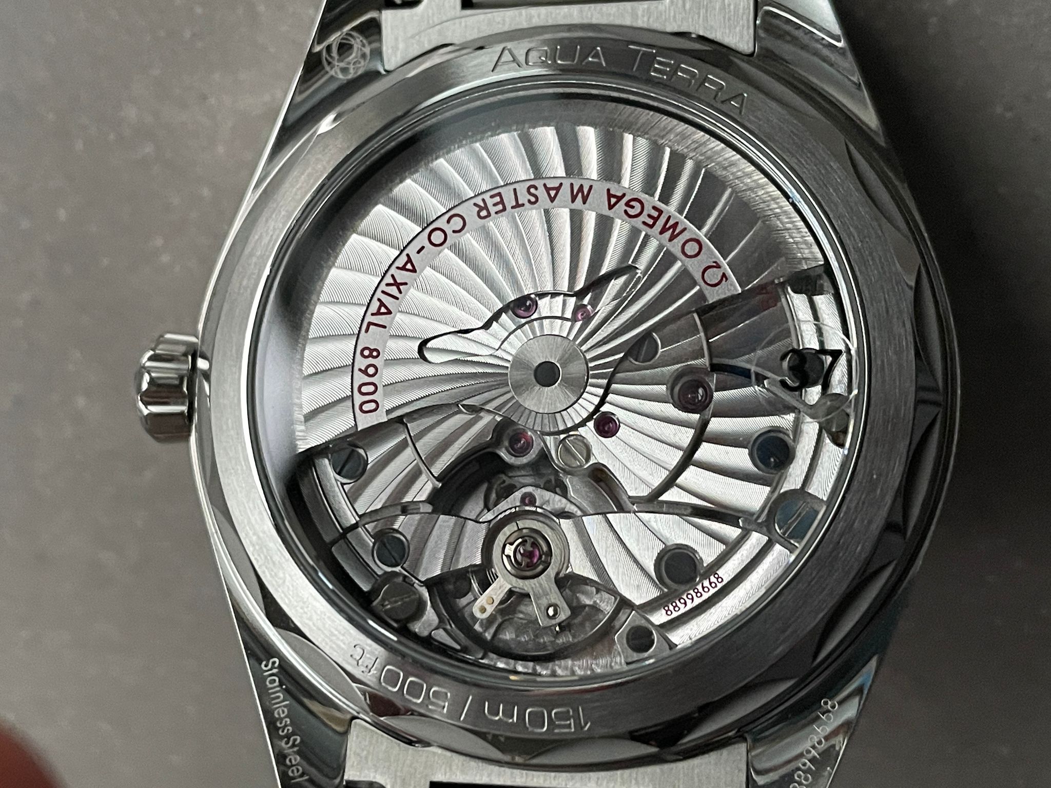 AQUA TERRA 150M MASTER CHRONOMETERS VSF 1:1 BEST EDITION BLACK DIAL SS HAND ON SS BRACELET A8900 SUPER CLONE - Image 8