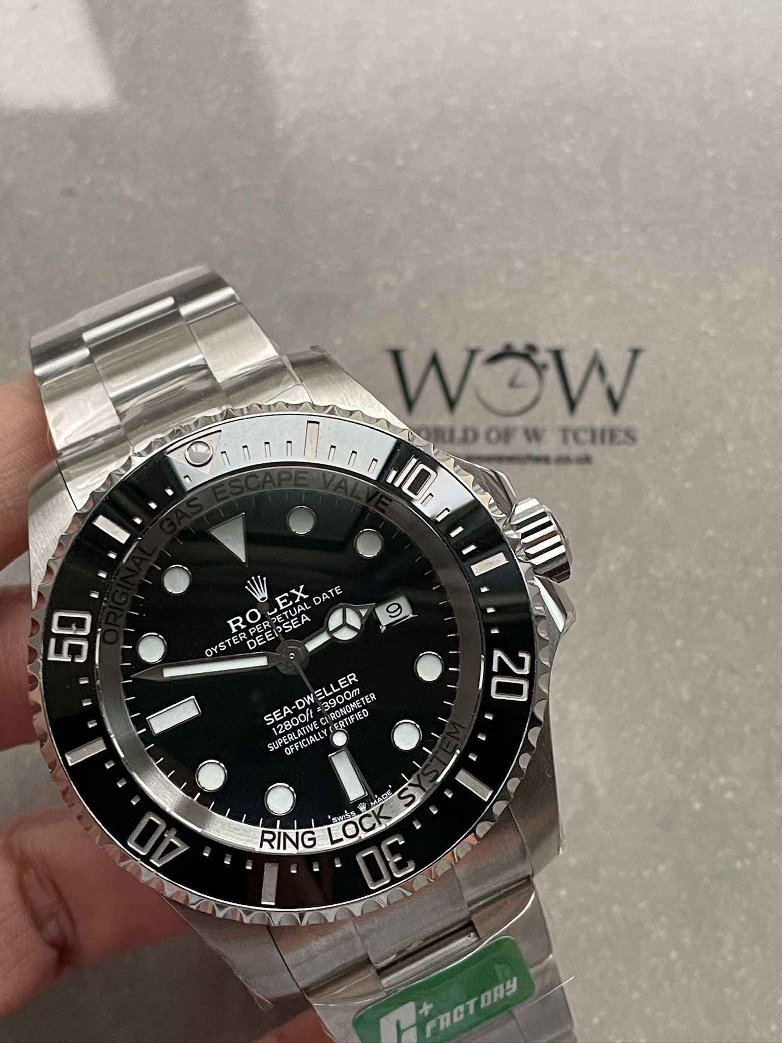Sea-Dweller 126660 C+F Best Edition Black Dial On SS Bracelet VR3235 - Image 6