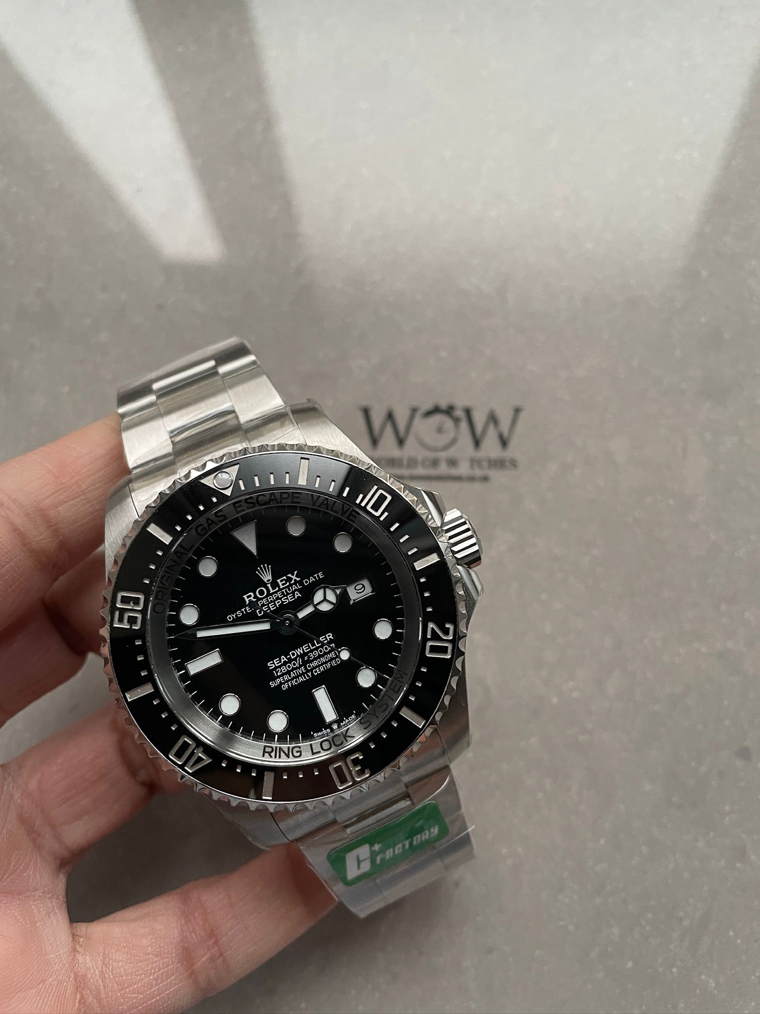 Sea-Dweller 126660 C+F Best Edition Black Dial On SS Bracelet VR3235