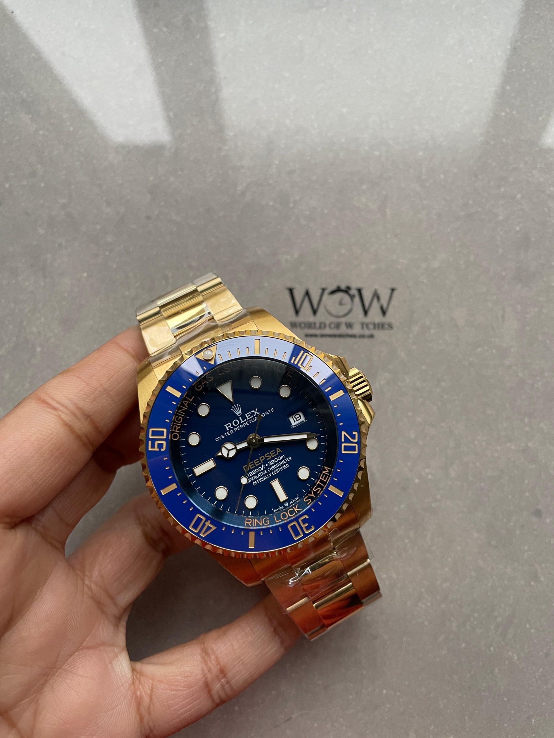 Sea-Dweller DEEPSEA 136668LB "D-BLUE" YG 3EF Best Edition Blue Dial On YG Oyster Bracelet VR3235 - Image 5