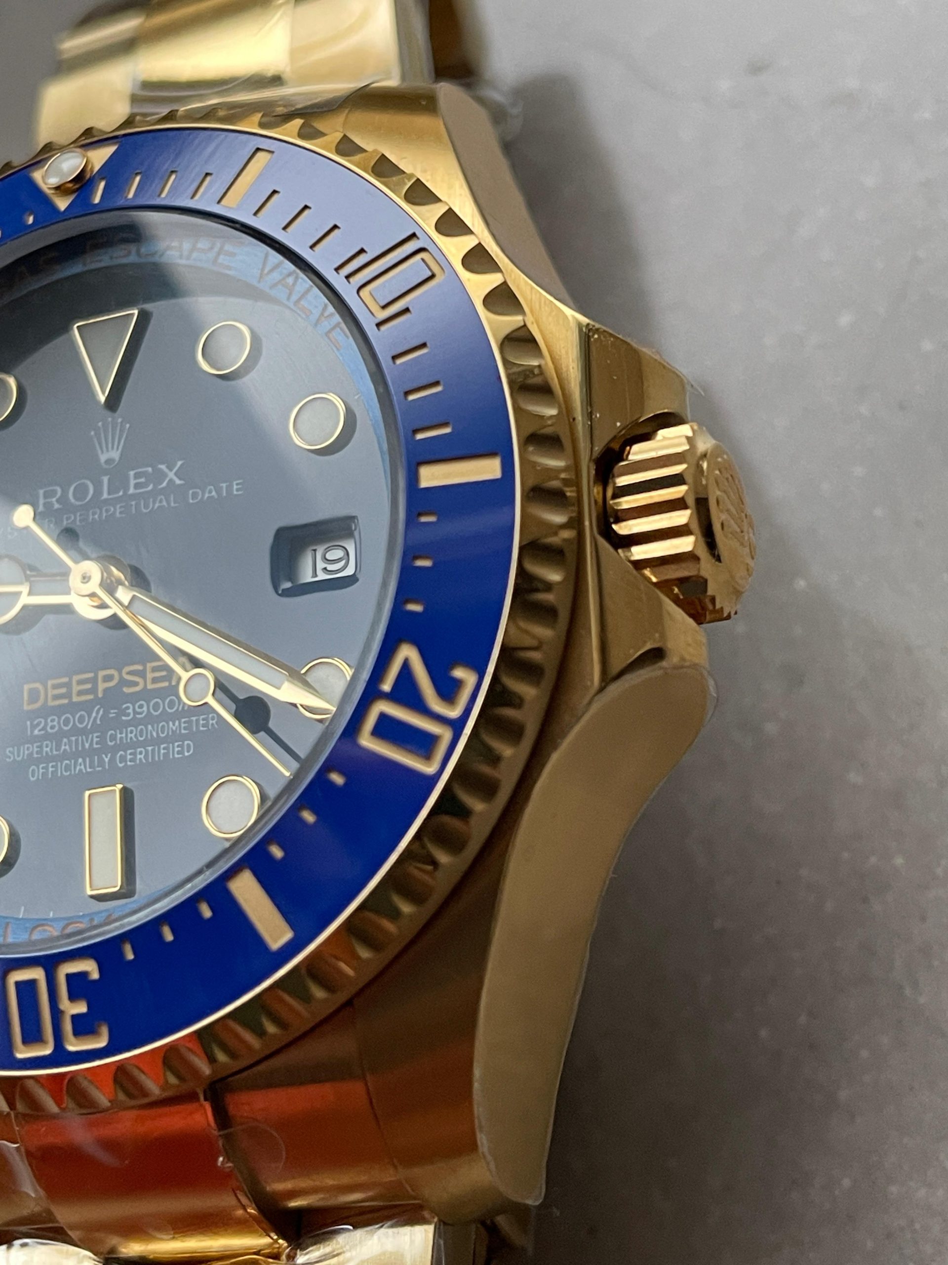 Sea-Dweller DEEPSEA 136668LB "D-BLUE" YG 3EF Best Edition Blue Dial On YG Oyster Bracelet VR3235 - Image 11