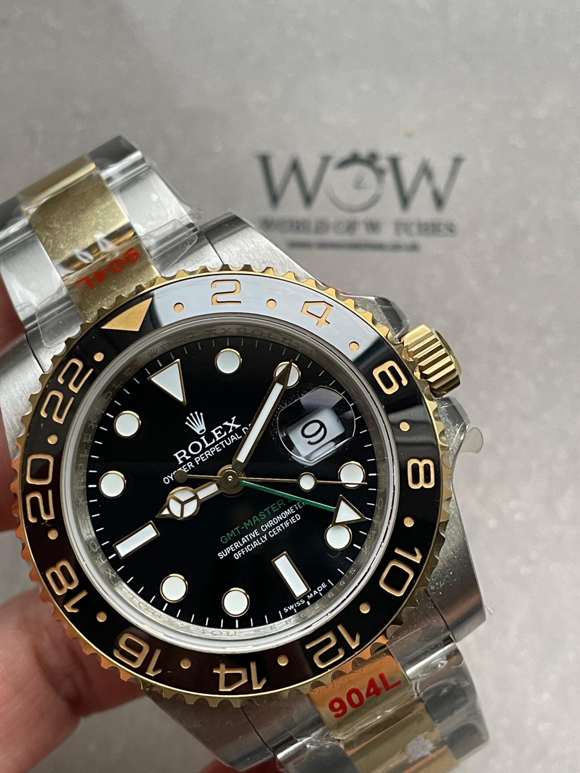 GMT-Master II 116713 LN Black Ceramic 904L Steel Wrapped Gold GMF 1:1 Best Edition SA3186 CHS V3 - Image 8