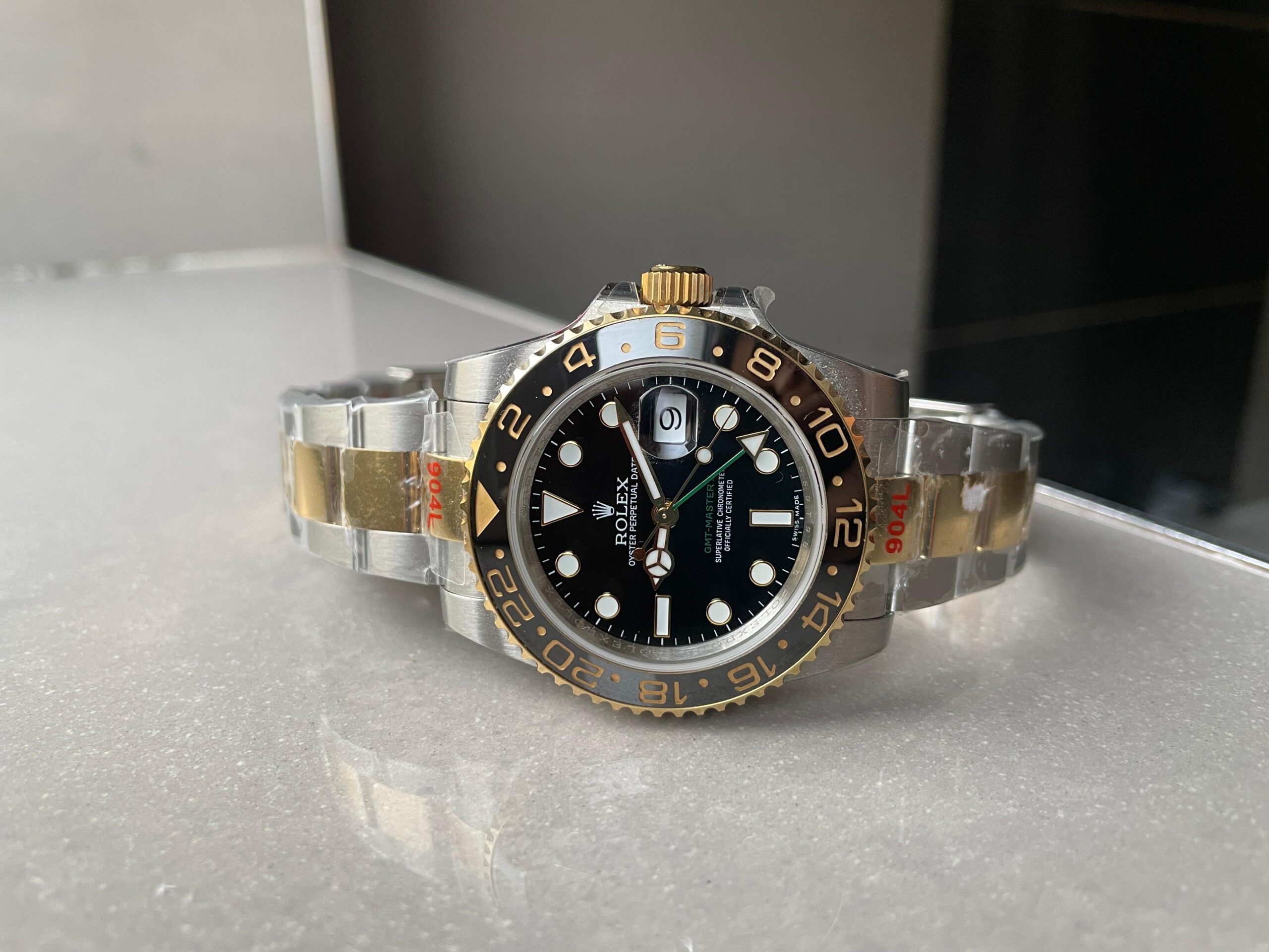 GMT-Master II 116713 LN Black Ceramic 904L Steel Wrapped Gold GMF 1:1 Best Edition SA3186 CHS V3 - Image 9