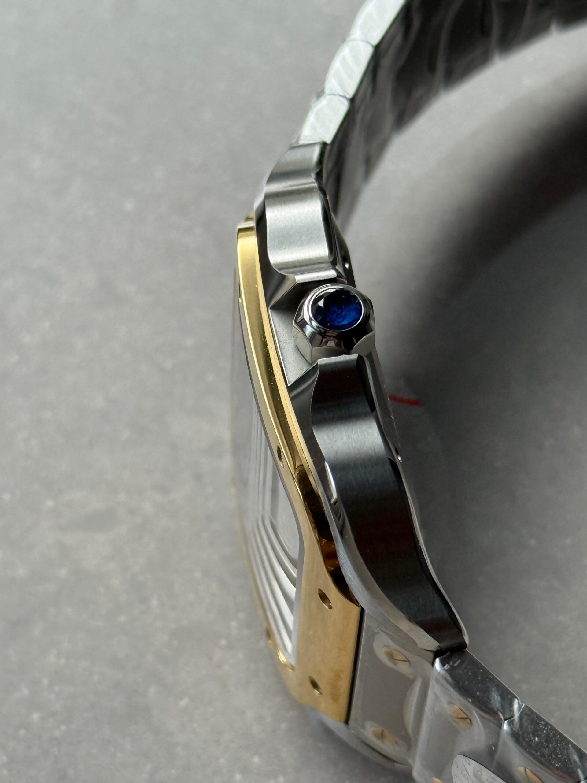 Santos 40mm SS/YG BVF 1:1 Best Edition Gray Dial on SS/YG SmartLinks Bracelet MIYOTA 9019 - Image 9