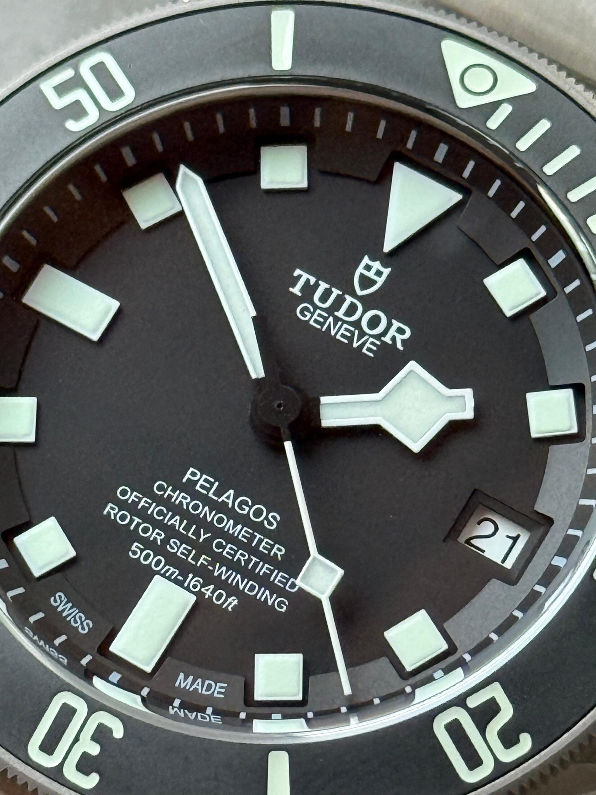 Pelagos XF 1:1 V5 Best Edition Black dial Black Bezel on Titanium Bracelet A2824 - Image 6