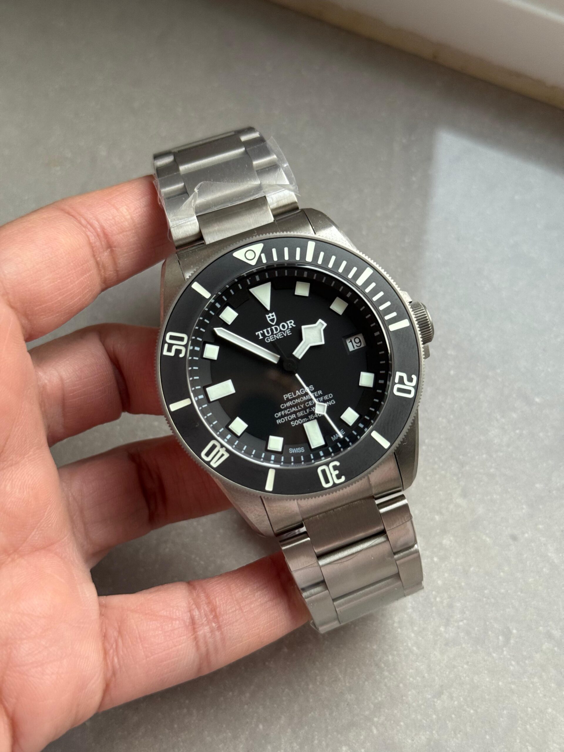 Pelagos XF 1:1 V5 Best Edition Black dial Black Bezel on Titanium Bracelet A2824