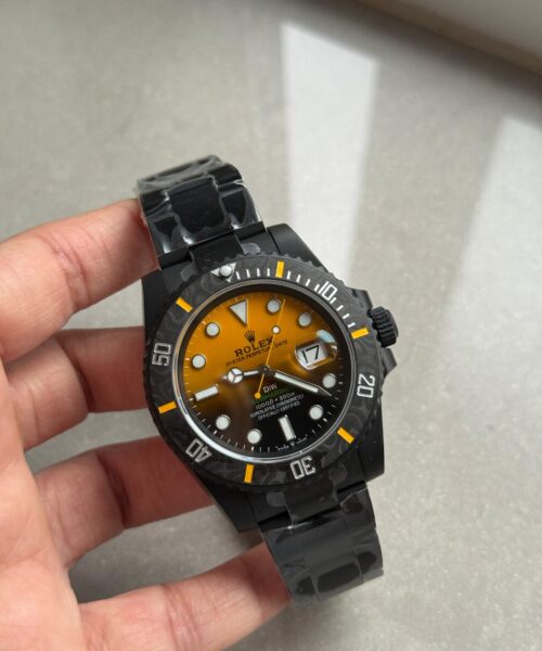 Submariner DIW DLC VSF 1:1 Best Edition Black/Orange Dial on DLC Bracelet VS3135