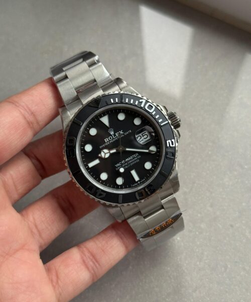 Yacht-Master 226627 Titanium QF 1:1 Best Edition Black Dial on Titanium Bracelet VR3235